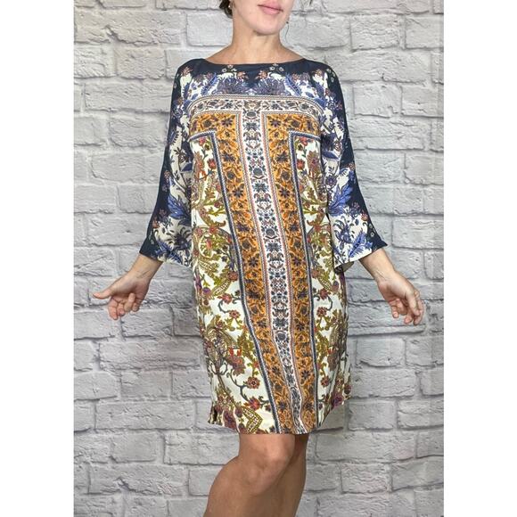 Maeve Silk Blend "Barcelona" Midi Dress - Picture 1 of 7